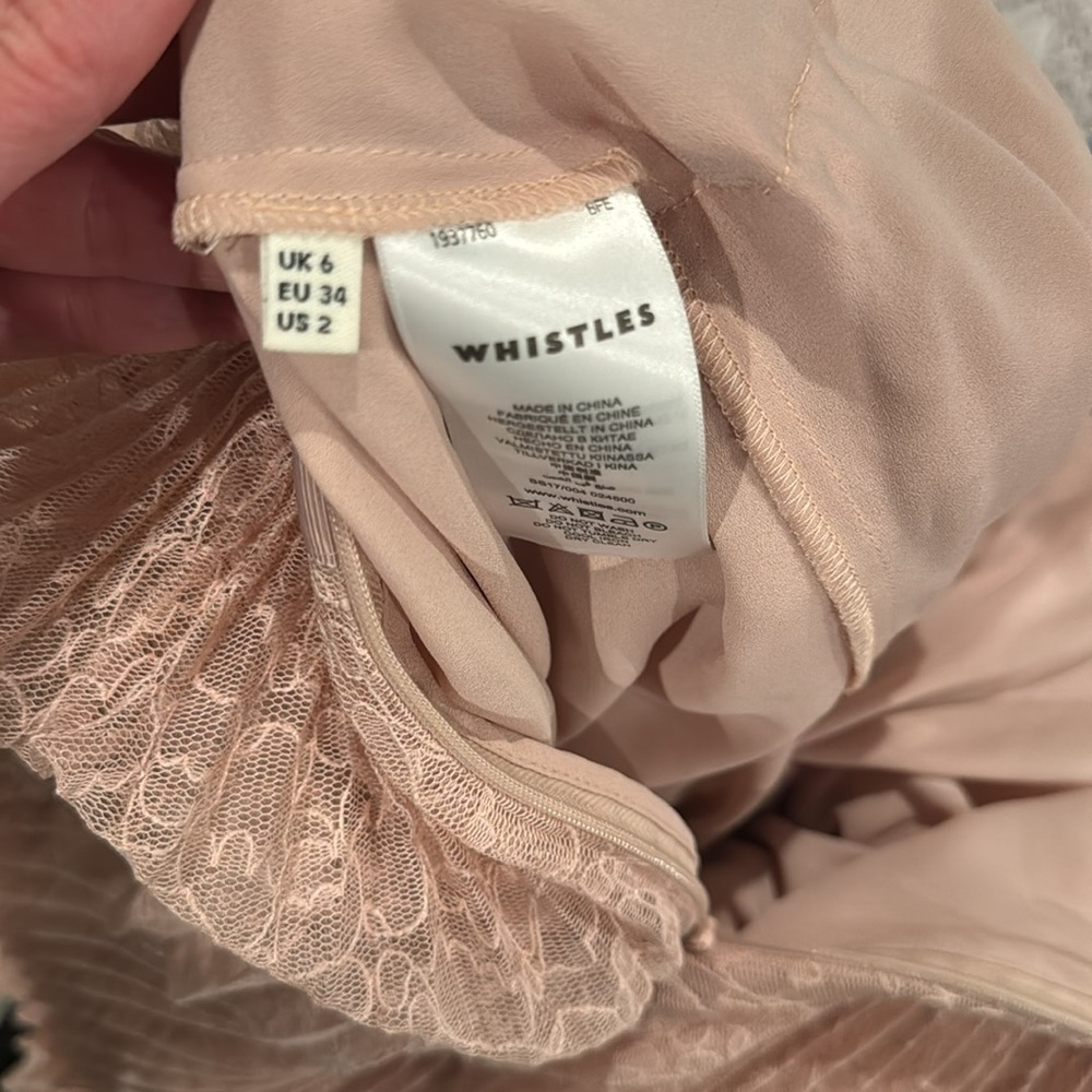 ✨WHISTLES LACE PINK DRESS✨ - Picture 3 of 3